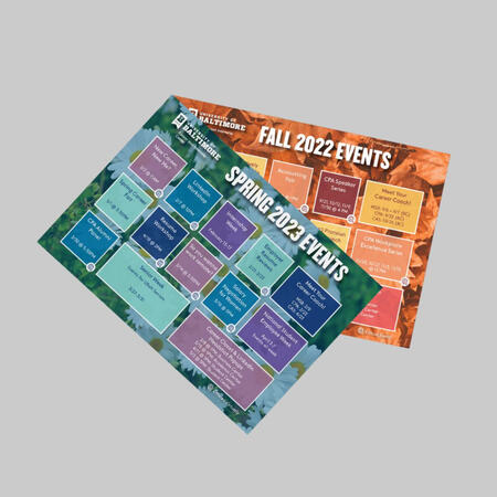 UBalt Career and Internship Center postcard