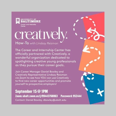 UBalt Career and Internship Center social media image